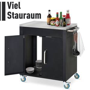 Küchenrollwagen 801-137 Schwarz - Metall - 50 x 87 x 86 cm