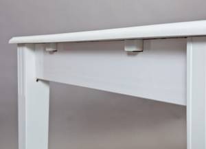 Esstisch Zusatzplatte Wright Weiß - Massivholz - 90 x 2 x 30 cm