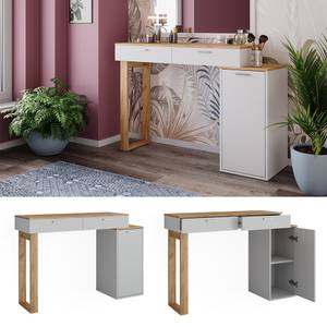 Schminktisch Regina 43382 Braun - Weiß - Holzwerkstoff - 130 x 88 x 40 cm