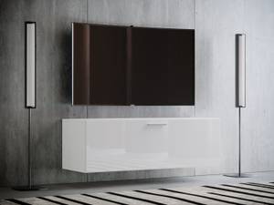 Fernso 115 TV-Möbel Weiß - Holzwerkstoff - 115 x 40 x 36 cm
