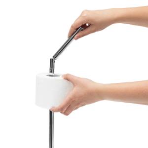 Toilettenpapierhalter Silber - Metall - 22 x 56 x 17 cm