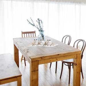 Set photophores décoration Gris - Blanc - Bois manufacturé - Fibres naturelles - Cire - 51 x 3 x 17 cm