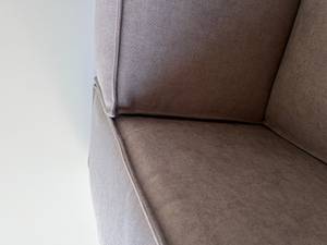 Sofa Orion 3-Sitzer Grau - Massivholz - Textil - Holz teilmassiv - 230 x 64 x 92 cm