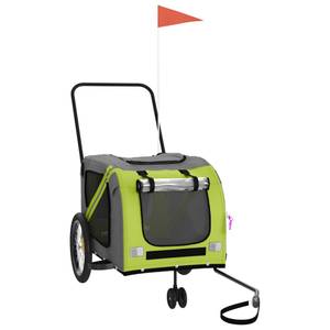 Remorque vélo pour chien 3028771-2 Vert - 68 x 72 x 134 cm