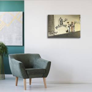 Wandbild Banksy for Basquiat Exhibition Textil - 2 x 60 x 80 cm