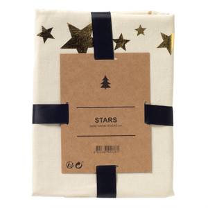Tischläufer Sterne Weiß - Textil - 45 x 45 x 145 cm