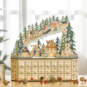 Adventskalender 830-417 Braun - Holzwerkstoff - 13 x 43 x 45 cm