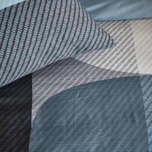 Bettbezug - Satin - 200x200/220cm - Blau Blau - Textil - 200 x 5 x 220 cm