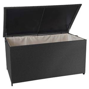 Poly-Rattan Kissenbox D88 950l Beige - Schwarz