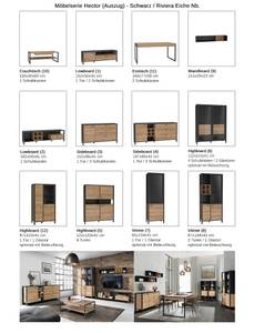 Sideboard Hector 3 Braun - Holzwerkstoff - 152 x 86 x 41 cm