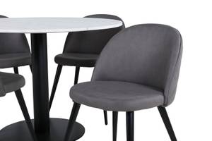 Essgruppe Estelle 83 (5-teilig) Grau - Massivholz - 106 x 75 x 106 cm