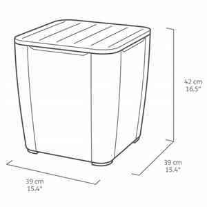 Balkonset Lowa (3-teilig) Polypropylen - Grau