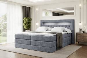 Boxspringbett NOEL GOLD KING Hellgrau - Breite: 160 cm