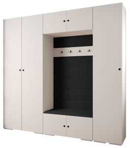 Garderobe Inova 2 Z8 Schwarz - Weiß - Schwarz