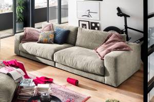 Sofa 3-Sitzer MADELINE Grau