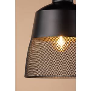 Lampe Toulon Schwarz - Holz teilmassiv - 24 x 29 x 24 cm