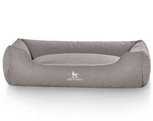 Hundebett Crispino mit Handwebcharakter Grau - 105 x 155 cm