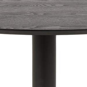 Table à manger Ibiz Noir - En partie en bois massif - 110 x 74 x 110 cm