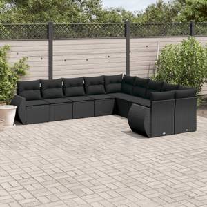 Gartensitzgruppe K844(1-tlg) Schwarz - Massivholz - 34 x 53 x 55 cm