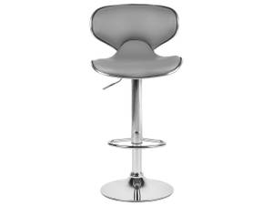 Barhocker CONWAY 2er Set Grau - Silber