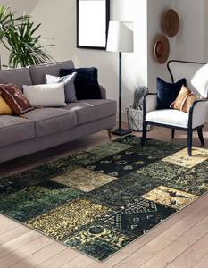 Tapis Antika Ancient Olive Patchwork Grün - Textil - 160 x 1 x 220 cm