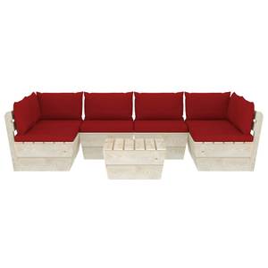 Garten-Lounge-Set (7-teilig) 3016490-17 Rot - Rotbraun