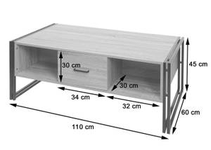 Table basse A27b Imitation chêne sauvage