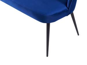 2-Sitzer Sofa OSBY Schwarz - Blau - Marineblau