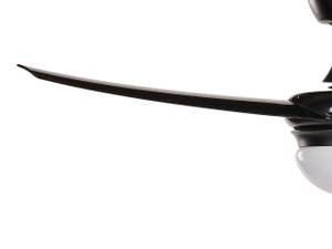 Ventilateur de plafond JIBOA Noir - Métal - 110 x 36 x 110 cm