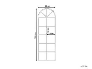 Miroir BROUAGE Noir - Métal - 40 x 120 x 3 cm