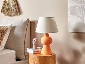 Lampe de table FABILOS Orange - Blanc