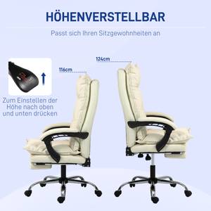 Bürostuhl 921-335V00BG Beige - Kunstleder - 72 x 130 x 66 cm