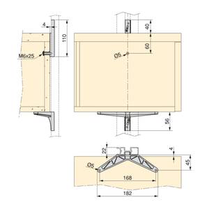 Stützenset Zero für Holzregale und Modul Schwarz - Kunststoff - 15 x 10 x 27 cm