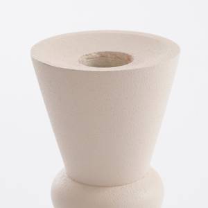 Bougeoir Rollo Blanc - Métal - 6 x 19 x 6 cm