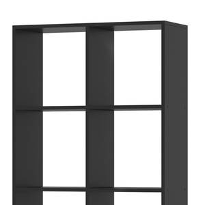 Etagère Scutum noir 8 compartiments Noir - 72 x 143 x 29 cm