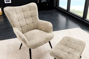 Sessel SCANDINAVIA Beige - Schwarz