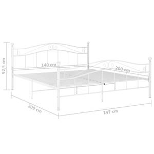 Bettgestell 3011077 Weiß - Breite: 147 cm