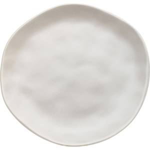 Assiettes plates Organic (lot de 4) Gris - 20 x 2 x 20 cm