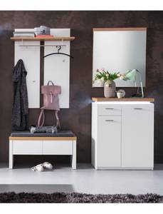 Garderobe Claire 33-OK (4-teilig) Weiß - Holzwerkstoff - Holzart/Dekor - 166 x 198 x 38 cm