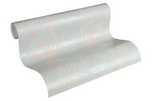 Barock Tapete Blau Vliestapete Beige - Blau