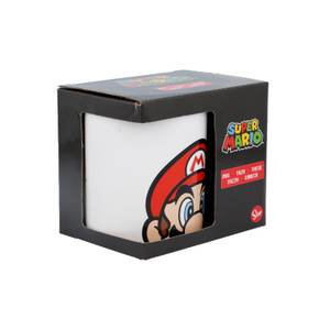 Kinderbecher Mario Head Super Mario Weiß - Keramik - 9 x 10 x 9 cm