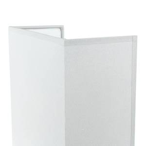 Wandleuchte ALICE Grau - 21 x 24 x 10 cm - Metall - Textil