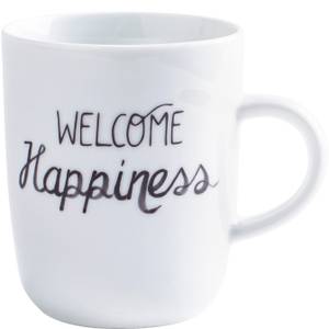 Becher 0,35 l Happy Cups Happiness Porzellan - 9 x 11 x 9 cm