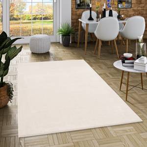 Luxus Soft-Velours Teppich Verona Cremeweiß - 120 x 170 cm