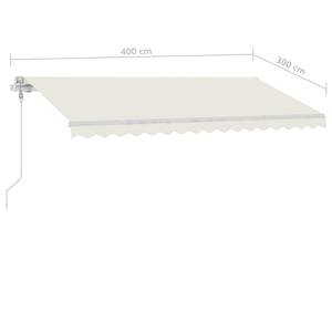 Auvent rétractable 3006545-1 Crème - 400 x 1 x 400 cm