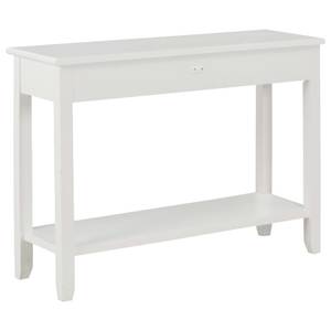 Console 297705 Blanc - Métal - Bois/Imitation - 35 x 80 x 110 cm