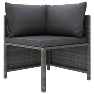 Garten-Lounge-Set (10-teilig) 3009676-2 Grau - Metall - Polyrattan - 60 x 60 x 60 cm