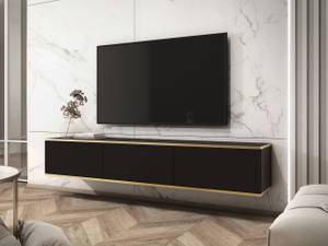 TV-Lowboard Oro I Schwarz