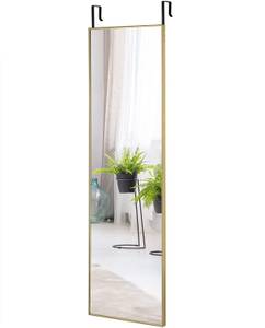 37 x 120cm Ganzkörperspiegel Gold - Glas - 2 x 120 x 37 cm