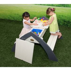 Table de pique-nique pour enfants Bois massif - 98 x 65 x 98 cm